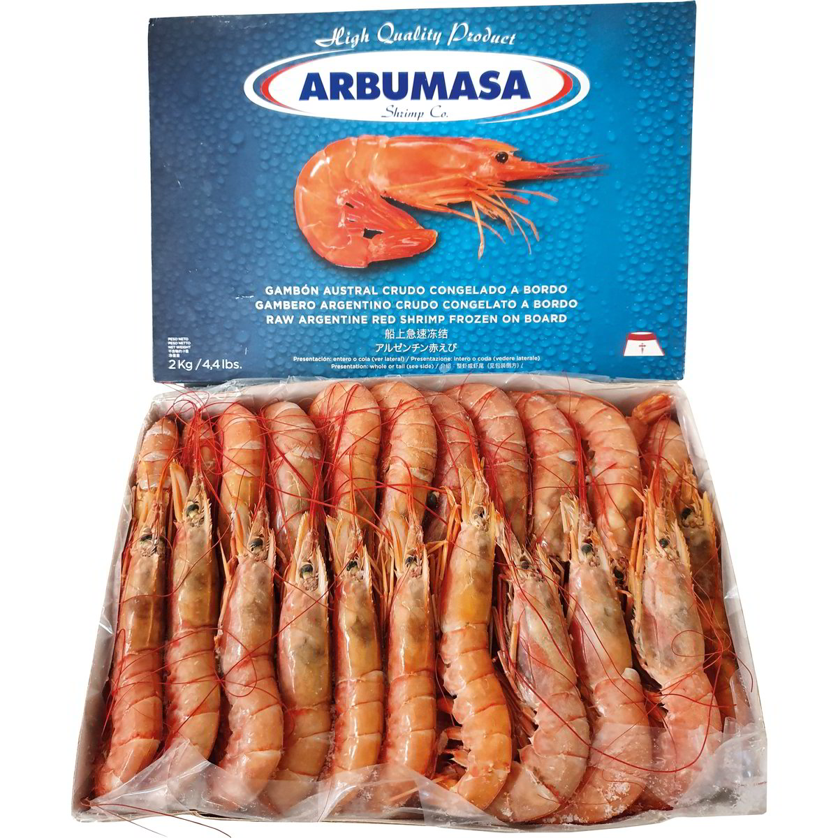 Vendita ARBUMASA GAMBERI ARGENTINI L2 All Ingrosso Surgelati Pesce All