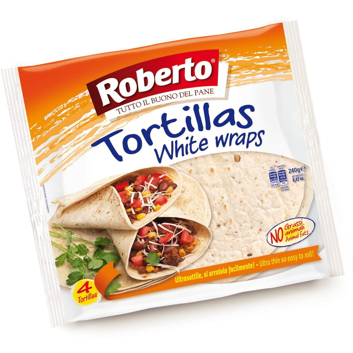 Vendita TORTILLAS WHITE WRAPS E All Ingrosso Pizze Piadine Focacce All