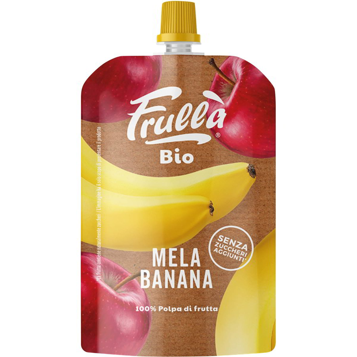 Polpa di frutta Mela Banana - 100g - Pack 18 pezzi - Frullà