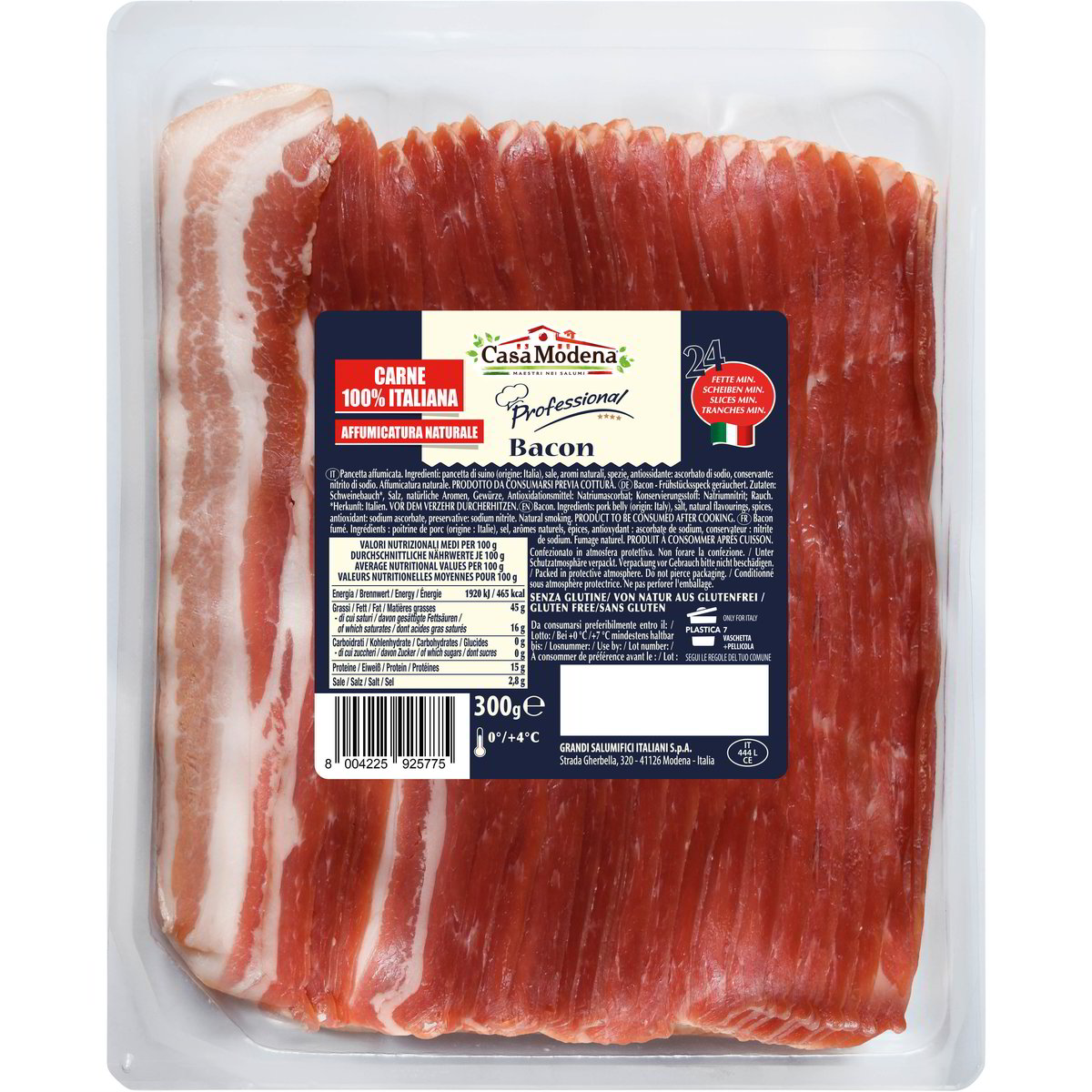 Vendita BACON A FETTE CARNE 100% ITALIANA e all'ingrosso. Salumi  preaffettati all'ingrosso - Zona