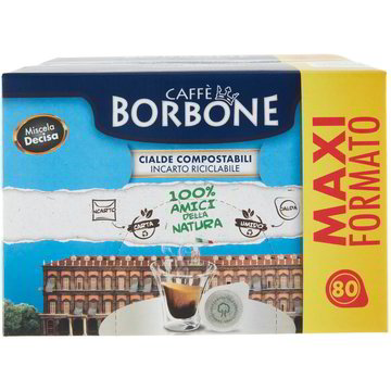 Caffè Borbone Miscela Decisa Nera 80+15 Cialde compostabili