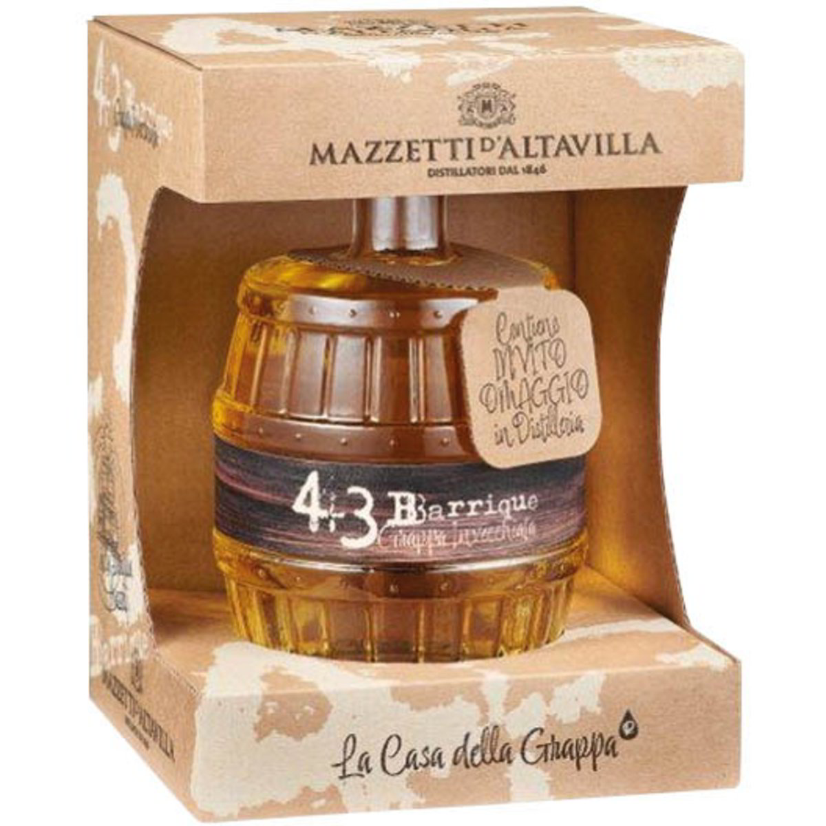 Grappa invecchiata barrique botte 43 (50 cl)