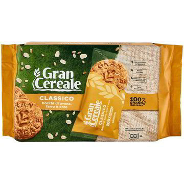 Gran Cereale Biscotti Gran Cereale Classico Fiocchi Di Avena Farro Orzo In  Monoporzioni 240 G 